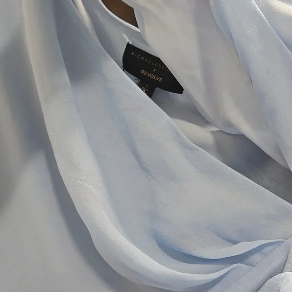 Michael Costello x REVOLVE-'Sunny' Mini Dress in Blue-Size Small - Picture 10 of 17